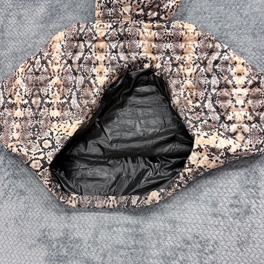 Think Royln Snakeskin Print Quilted Wingman Poncho size XS/S - Picture 9 of 14